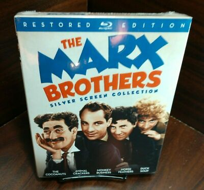 #ad The Marx Brothers Silver Screen Collection Blu ray NEW Free Shipping w Tracking $34.09