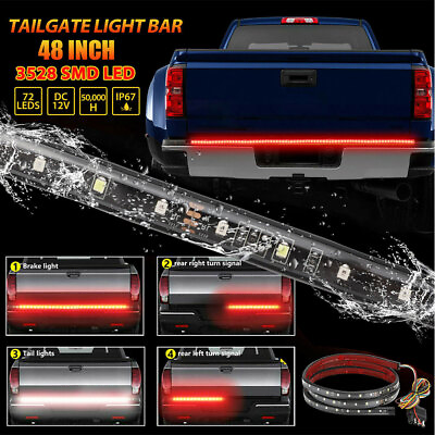 #ad 48quot; Inch Truck Tailgate LED Light Bar Brake Reverse Turn Signal Stop Tail Strip $11.99