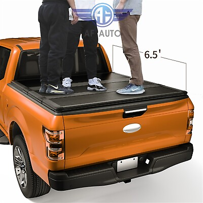 #ad 6.5FT 78.7inch Truck Bed FRP Hard Tri Fold Tonneau Cover for 2007 2021 Tundra $409.97