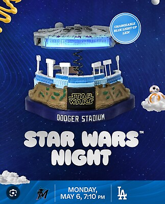 #ad *PRESALE* Star Wars Night Millennium Falcon LA Dodgers Stadium Bobble 5 6 24 $147.77