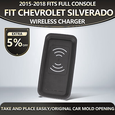 #ad For 2015 2018 Chevrolet Silverado Wireless Charger Tray 15W Fast Center Console $74.99