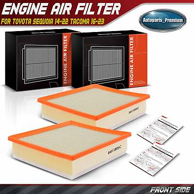 #ad 2x Engine Air Filter for Toyota Sequoia 2014 2022 Tacoma 2016 2023 Tundra 13 21 $29.99