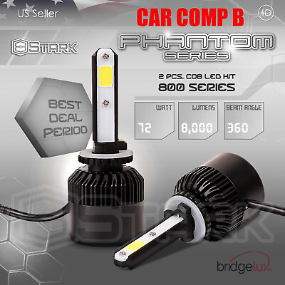 #ad 72W 8000LM US BridgeLux Chip LED Kit 6000K Fog Light Bulbs 880 881 893 899 B $29.79