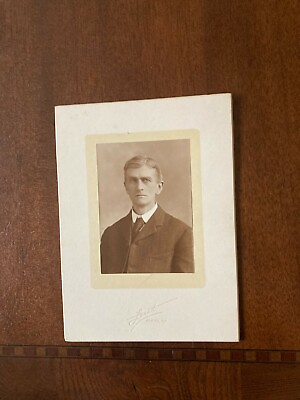 #ad VINTAGE CABINET CDV PORTRAIT PHOTO STERN MAN IN SUIT NEW YORK Lot #PH A $7.99