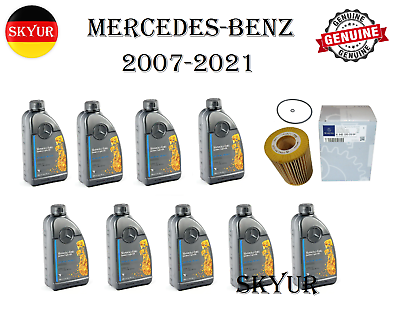 #ad Engine Oil Filter With 9 Liters 5W 40 Motor Oil Kit For Mercedes Benz Oil Change $163.33