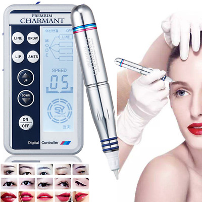 #ad Eyebrow Tattoo Makeup Charmant Machine Kit Lip Eye Liner Microblading Tattoo Pen $28.98