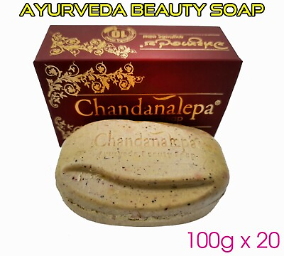 #ad 100g X 20 Herbal Beauty Soap CHANDANALEPA Ayurveda Natural Healthy Glowing skin $249.80