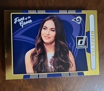 #ad Gold 2016 Donruss Megan Fox Fans Of The Game Los Angeles Rams NFL Football SP $9.95