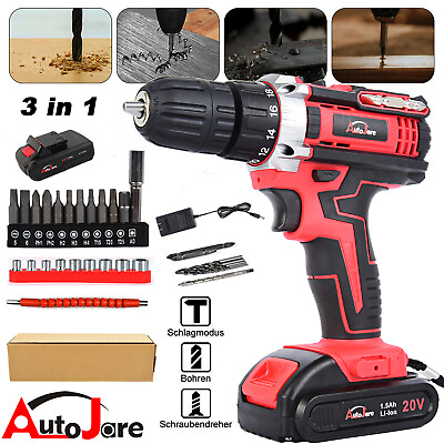 #ad #ad 20 Volt Drill 2 Speed Electric Cordless Drill Driver with Bits Set amp; Battery $29.90