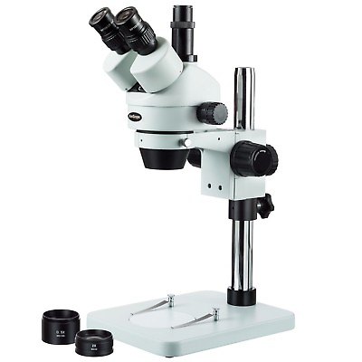 #ad AmScope 3.5X 90X Zoom Trinocular Stereo Microscope with Table Pillar Stand $414.99