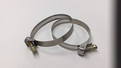 #ad Ideal Size 48 90mm Stainless Steel Quick Release Worm Drive Clamp Pack Of 2 $13.99