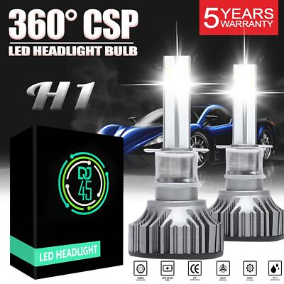 #ad White 6000K Hi Lo Power H1 240W 360000LM LED Headlight Kit Beam Bulbs $11.99