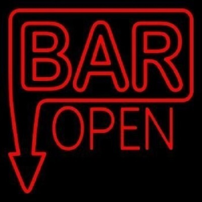 #ad New Bar Open Arrow Neon Light Sign 24quot;x20quot; Lamp Poster Real Glass Beer Bar $220.49