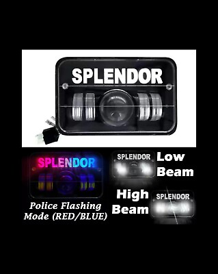 #ad #ad Hero Splendor Police LED Projector Headlight Universal Bike Light $66.25