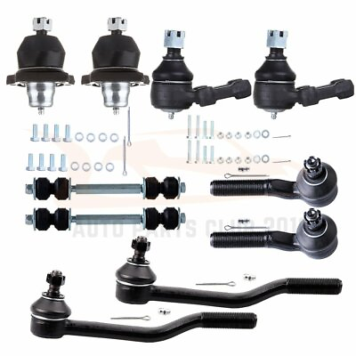 #ad For 1980 1986 Nissan 720 RWD 10pcs Front Ball Joints Tie Rods Sway Bar links Kit $56.90