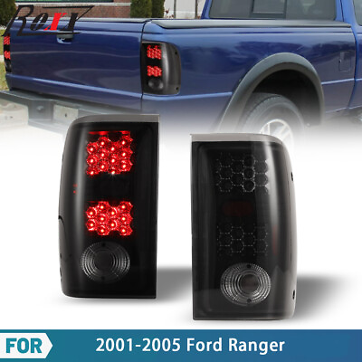 #ad LED For 2000 2005 Ford Ranger Pickup Tail Lights Rear Brake Lamps Smoke Lens $79.99
