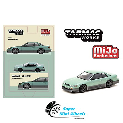 #ad Tarmac Works 1:64 VERTEX Nissan Silvia S13 – Green – MiJo Exclusives $12.99