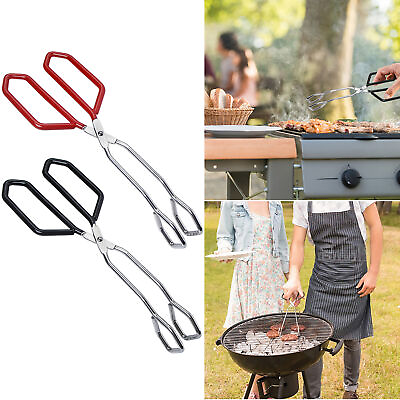 #ad Scissor Shaped Food Clamp Bread Kitchen Tongs Food Tongs Steak Clamp BBQ $11.50