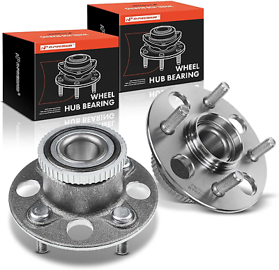 #ad 2 X Rear Wheel Bearing and Hub Assembly with ABS Ring amp; 4 Lug Compatible with Ac $73.99