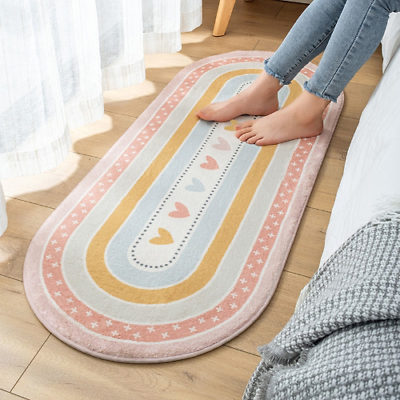 #ad Long Carpet Geometric Pattern Carpets Non slip Floor Stripe Area Rugs Soft Mats $27.29