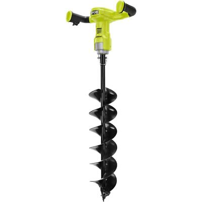 #ad RYOBI Cordless Earth Auger 18V Brushless Electric Variable Speed Tool Only $213.33