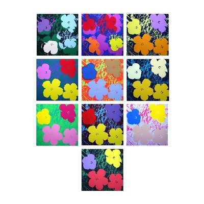 #ad Andy Warhol quot;Flowers Portfolioquot; Sunday B Morning Fine Art Silk Screen $7250.00