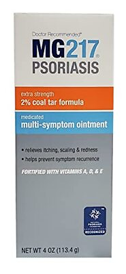 #ad MG217 Psoriasis Multi Symptom Relief Coal Tar Medicated Ointment 4oz $18.11