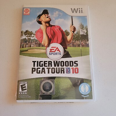 #ad Tiger Woods PGA Tour 10 Video Game Nintendo Wii Minty disk Four $9.95