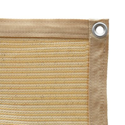 #ad #ad 90% Wheat Sunblock Shade Cloth Taped Edge with Grommets UV Resistant Shade Net $54.26