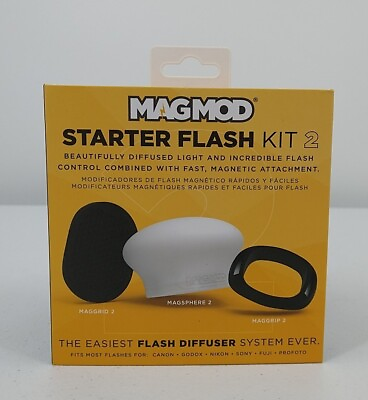 #ad MagMod Starter Flash Kit 2 with MagGrip 2 Black White $84.00