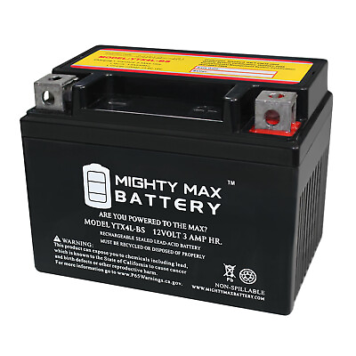 #ad Mighty Max YTX4L BS SLA Replacement Battery for Dirt Bike Go Kart Chinese UTV $19.99