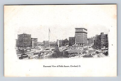 #ad Cleveland OH Ohio Panoramic View Public Square Antique Vintage Postcard $7.99
