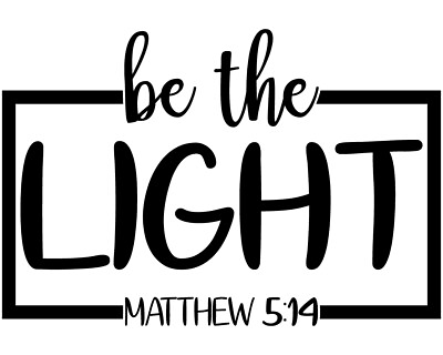 #ad 💛Be the Light Jesus Christian Decal Gift Decal Vinyl Free Shipping 📫 Buy 2Get1 $4.99