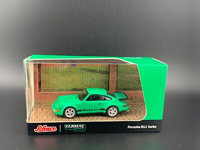 #ad Tarmac Works x Schuco Porsche 911 Turbo Green 1 64 $14.99