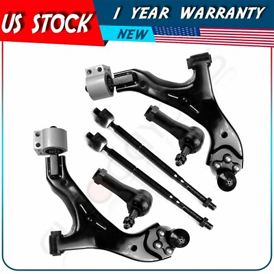 #ad 6PCS Suspension Lower Control Arms Tie Rod End For 2005 2009 Chevrolet Equinox $94.14