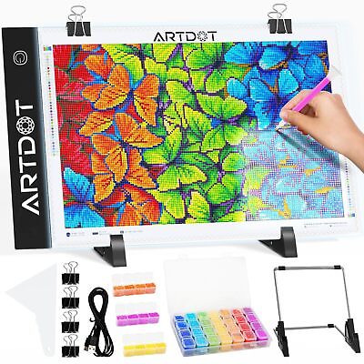 #ad ARTDOT A4 LED Light Board for Diamond Painting Kits USB Powered Light Pad A... $19.92