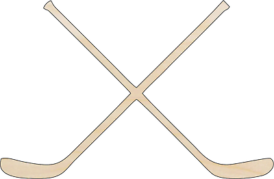 #ad Hockey Sticks Laser Cut Wood Shape SPT105 $43.00