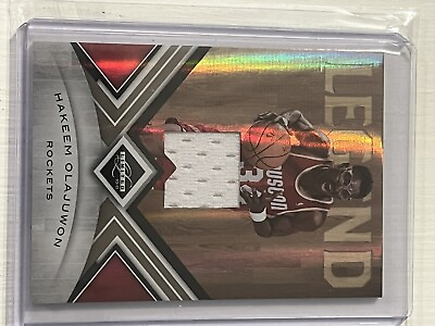 #ad 2010 Limited Hakeem Olajuwon Game Jersey Patch Swatch Rockets 199 $25.00