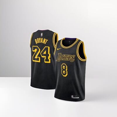#ad Ko be Bryant quot;Black Mamba quot; City Edition Jersey #8 #24 LA Lakers Python Pattern $44.99