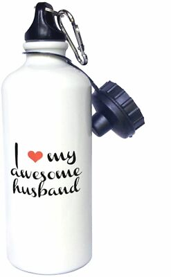 #ad 3dRose love my awesome husband Sports Water Bottle 21oz 21 oz Multicolor $17.95