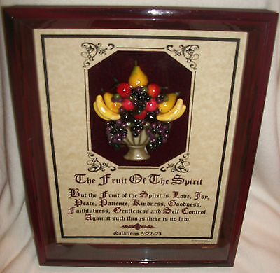 #ad New Bible Verse Plaques Signs quot;The Fruit Of The Spiritquot; Christian Gifts $100. $89.99