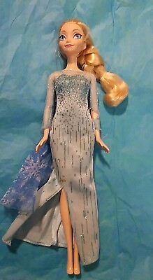 #ad 2012 Mattel 12quot; Elsa Doll with Aqua Blue Dress Sold As Is $7.00