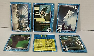 #ad 1982 Topps ET Extra Terrestrial Movie Trading Cards Lot Of 6 #80 83 87 $9.99