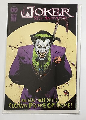 #ad THE JOKER 80th ANNIVERSARY 100 PAGE SUPER SPECTACULAR #1 NM 2020 COVER A $7.99