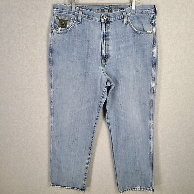 Cinch Jeans 38x30 Light Wash High Rise Straight Leg Denim Pants Mens $19.99
