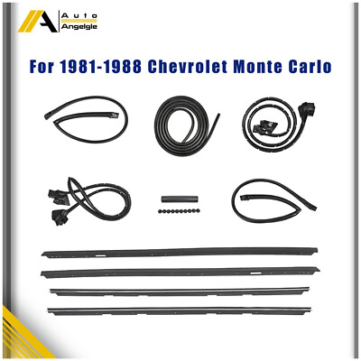#ad For Monte Carlo 1981 1988 Roof Rail Window Door Trunk Seal Weatherstripping $144.19