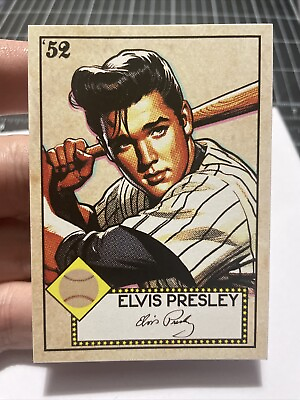#ad ‘52 Design Elvis Presley Baseball Card Art Print Trading Card by MPRINTS $8.00