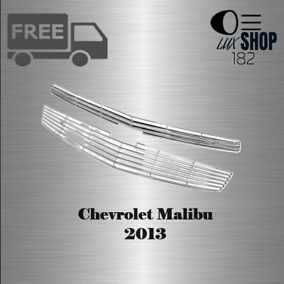 #ad Fit for 2013 Chevy Malibu Grille Upper Billet Grill Insert Overlay Chrome $44.00