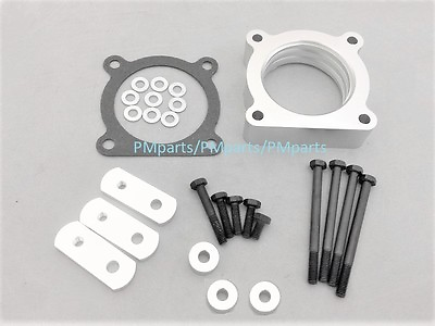 #ad Billet Silver Aluminum Throttle Body Spacer for 2004 2015 Toyota Tacoma 4.0L V6 $46.99