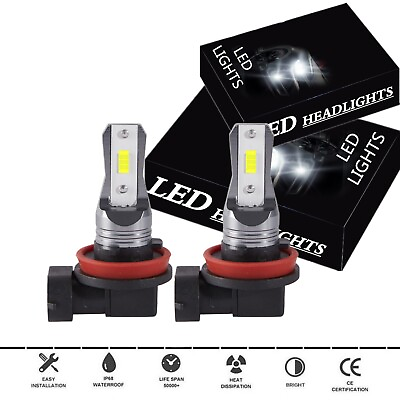 #ad For Land LR2 SE Sport Utility 2.0L 3.2L 2008 2015 LED Headlights Low Beam Bulbs $26.99
